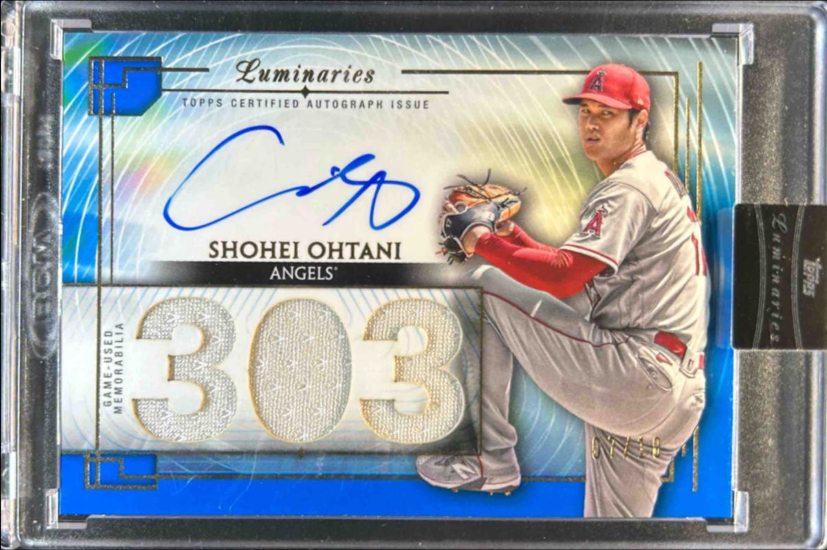 Shohei Ohtani 2024 Topps Luminaries #MOM-SO Masters of the Mound Autographs - Red /10 RAW