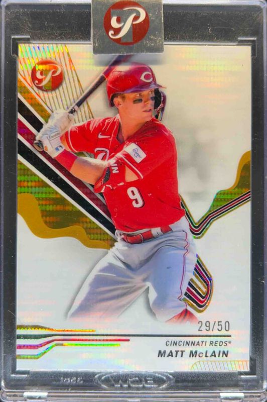 Matt McLain 2024 Topps Pristine #55 Pristine Gold Refractor /50 RAW