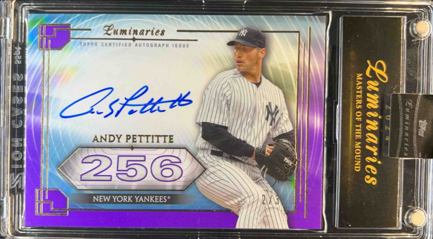 2024 Topps Luminaries #MOM-AP Masters of the Mound Autographs - Blue /5