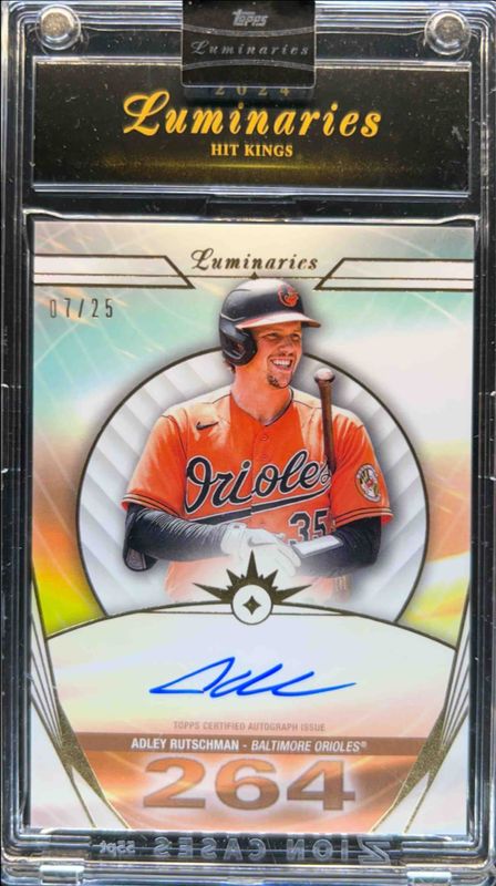 Adley Rutschman 2024 Topps Luminaries #HK-ARU Hit Kings Autographs /25 RAW