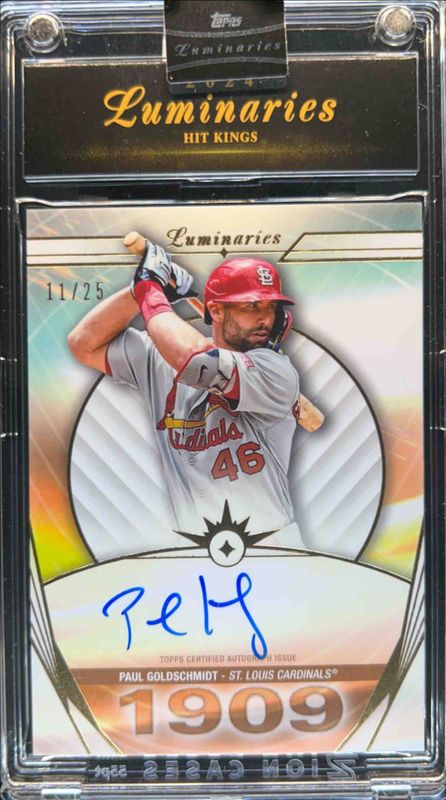 Paul Goldschmidt 2024 Topps Luminaries #HK-PG Hit Kings Autographs /25 RAW