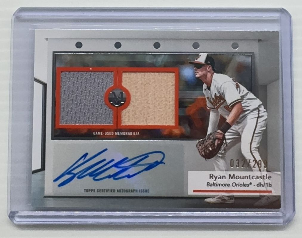 2024 Topps Museum Collection #SWDRA-RM Single Player Signatures Swatches Dual Relic Autographs /299