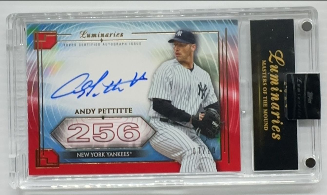 2024 Topps Luminaries #MOM-AP Masters of the Mound Autographs - Red /10