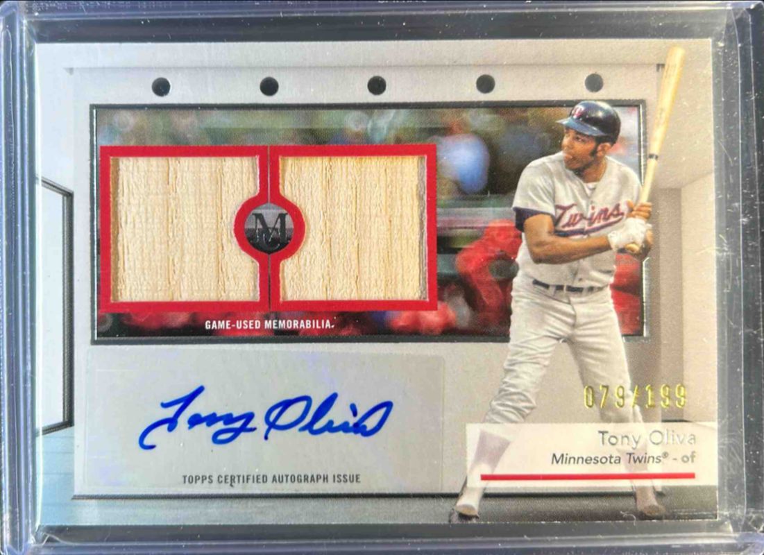 2024 Topps Museum Collection #SWDRA-TO Single Player Signatures Swatches Dual Relic Autographs /299