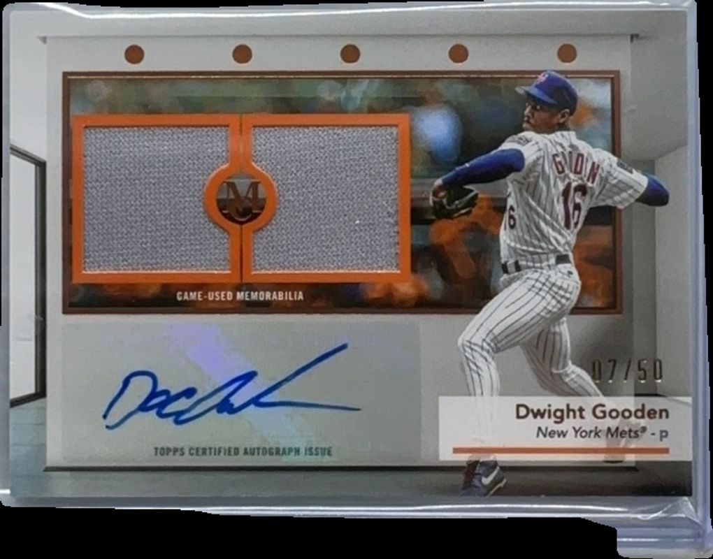 2024 Topps Museum Collection #SWDRA-DG Single Player Signatures Swatches Dual Relic Autographs - Copper /50