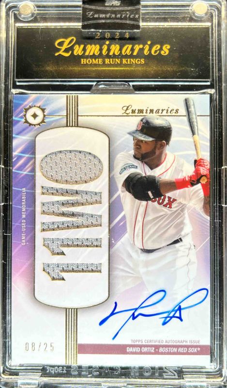 David Ortiz 2024 Topps Luminaries #HRKAR-DO Home Run Kings Autographs Relics RAW