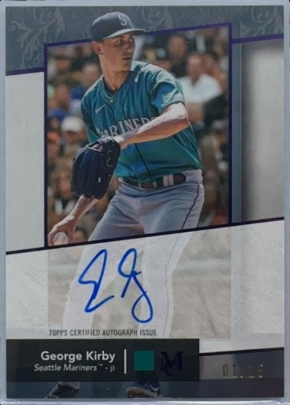 George Kirby 2024 Topps Museum Collection #AA-GK Archival Autographs - Amethyst /15 RAW