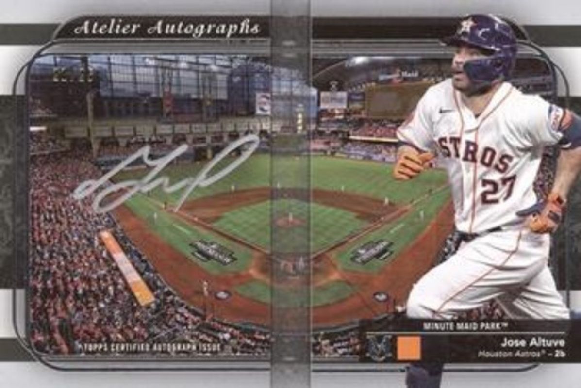 Jose Altuve 2024 Topps Museum Collection #AABC-JA Atelier Autographed Book /10 RAW