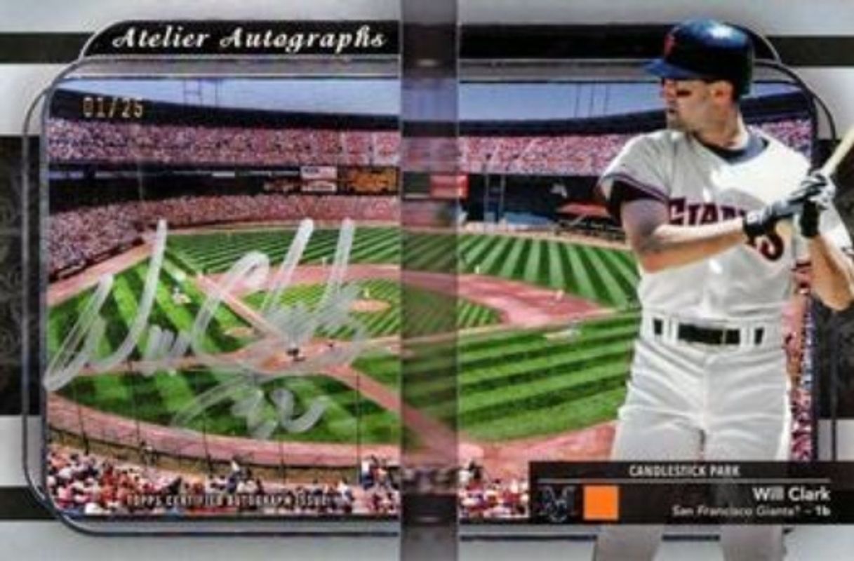 Will Clark 2024 Topps Museum Collection #AABC-WC Atelier Autographed Book /10 RAW