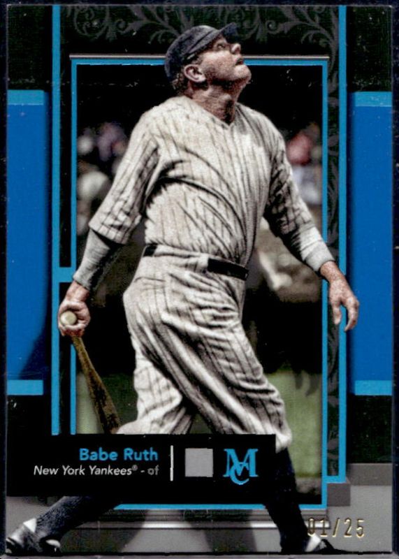 Babe Ruth 2024 Topps Museum Collection #29 Blue Topaz /25 RAW