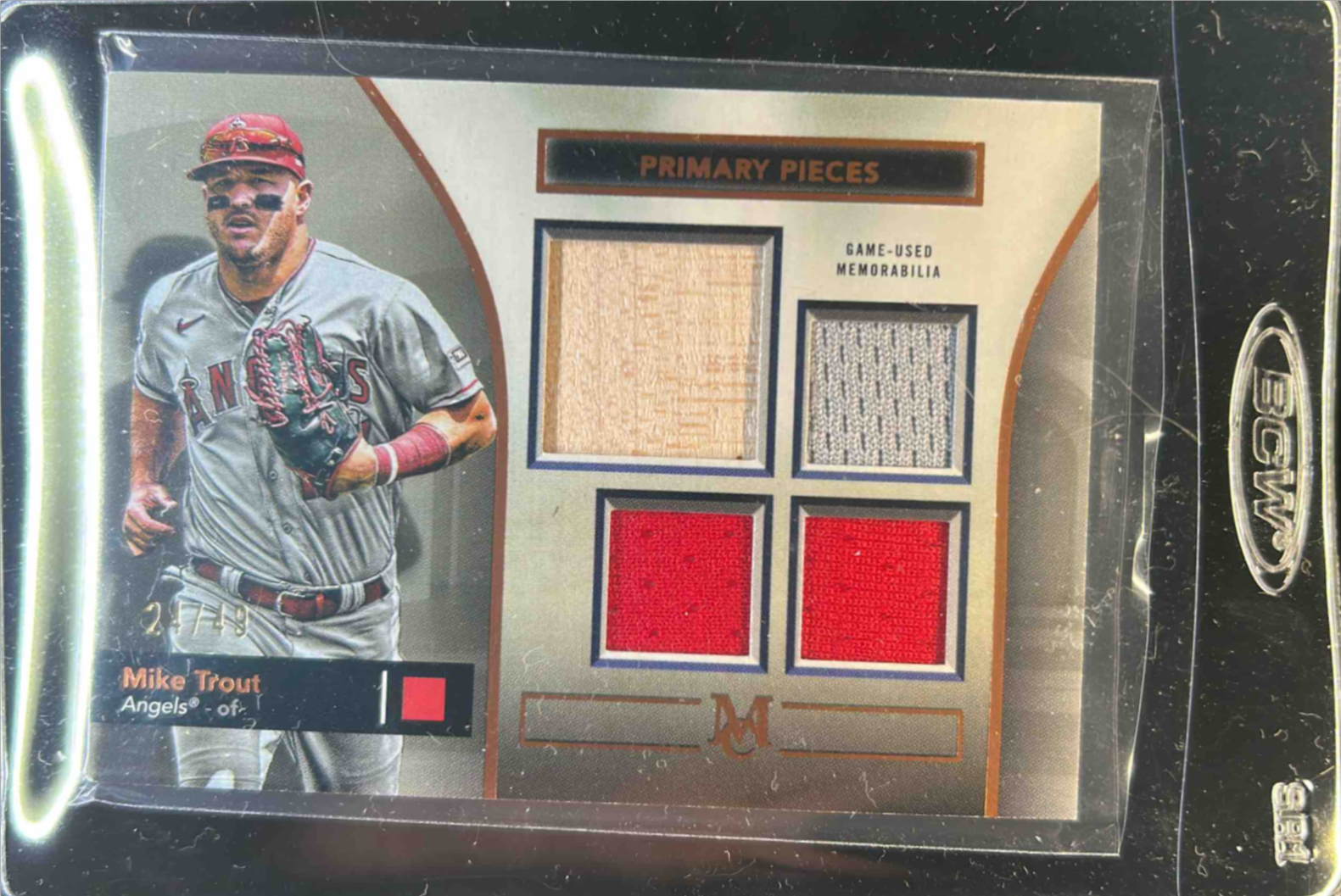 Mike Trout 2024 Topps Museum Collection #SPPQ-MT Single Player 