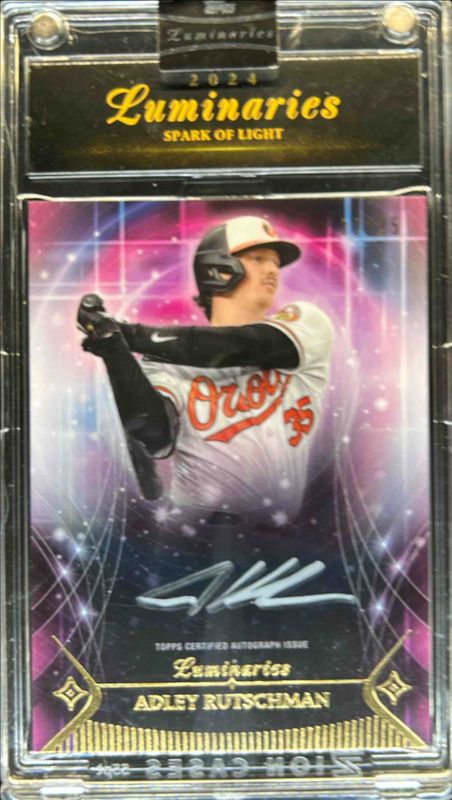 Adley Rutschman 2024 Topps Luminaries #SLA-AR Spark of Light Autographs /25 RAW