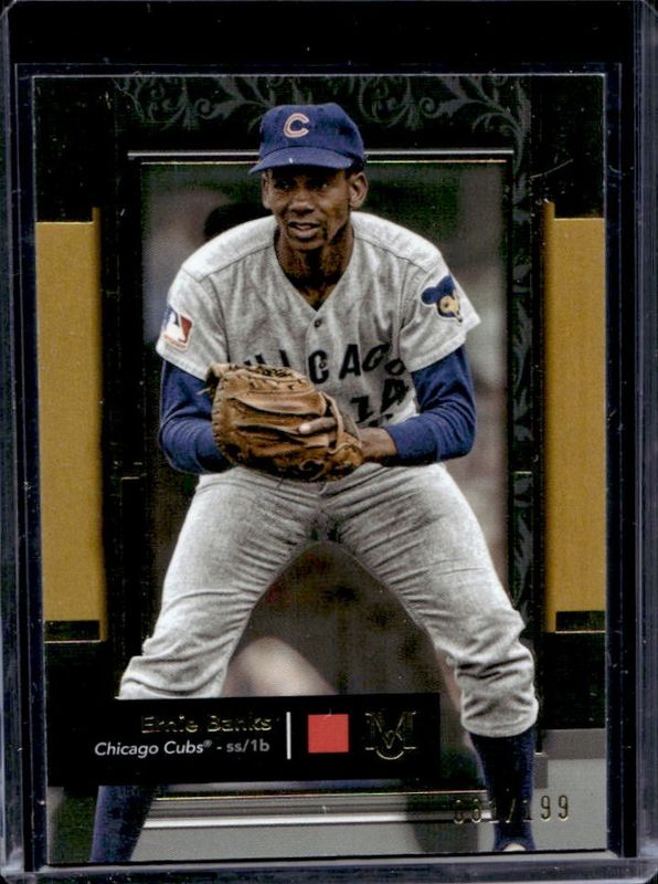 Ernie Banks 2024 Topps Museum Collection #93 Gold /199 RAW