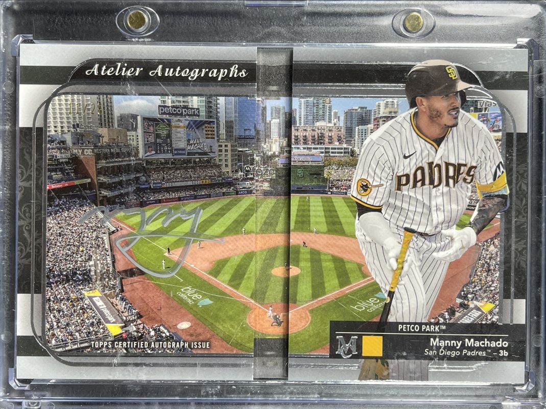 Manny Machado 2024 Topps Museum Collection #AABC-MM Atelier Autographed Book /10 RAW