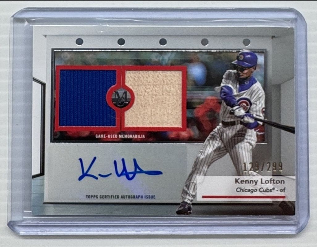2024 Topps Museum Collection #SWDRA-KL Single Player Signatures Swatches Dual Relic Autographs /299