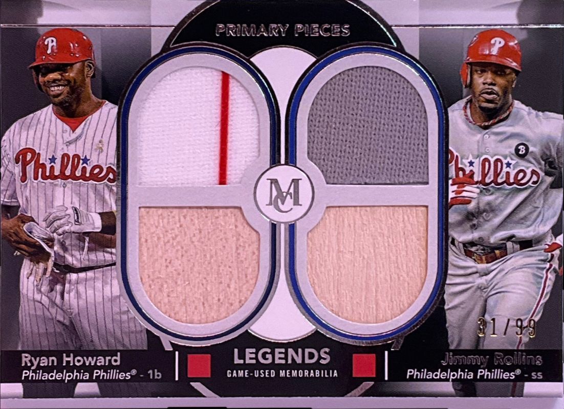2024 Topps Museum Collection #DPQL-HOR Dual Player Primary Pieces Quad Relics Legends /99