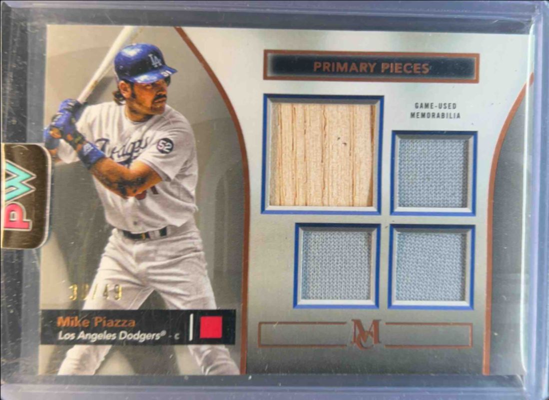 Mike Piazza 2024 Topps Museum Collection #SPPQ-MP Single Player Primary Pieces Quad Relics - Copper /49 RAW