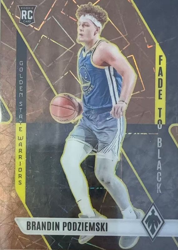 Brandin Podziemski 2023 Phoenix #7 Fade to Black - Bronze Lazer /49 Rookie RAW