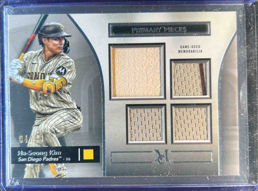 2024 Topps Museum Collection #SPPQ-HK Single Player Primary Pieces Quad Relics /99