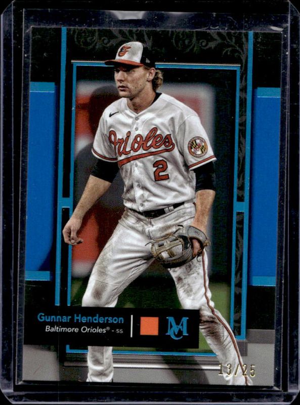 Gunnar Henderson 2024 Topps Museum Collection #4 Blue Topaz /25 RAW