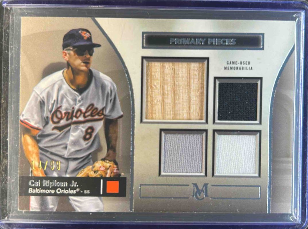 Cal Ripken, Jr. 2024 Topps Museum Collection #SPPQ-CRJ Single Player Primary Pieces Quad Relics /99 RAW