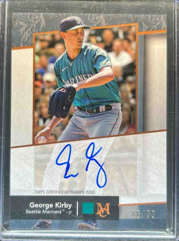 George Kirby 2024 Topps Museum Collection #AA-GK Archival Autographs - Copper /50 RAW