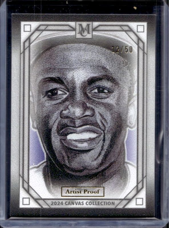 Jackie Robinson 2024 Topps Museum Collection #CCR-9 Canvas Collection Reprints - Artist Proofs /50 RAW