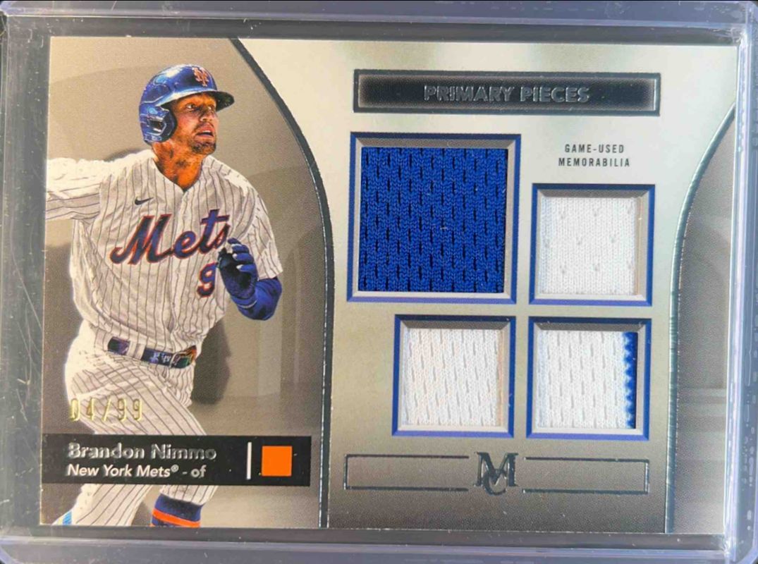 2024 Topps Museum Collection #SPPQ-BN Single Player Primary Pieces Quad Relics - Copper /49