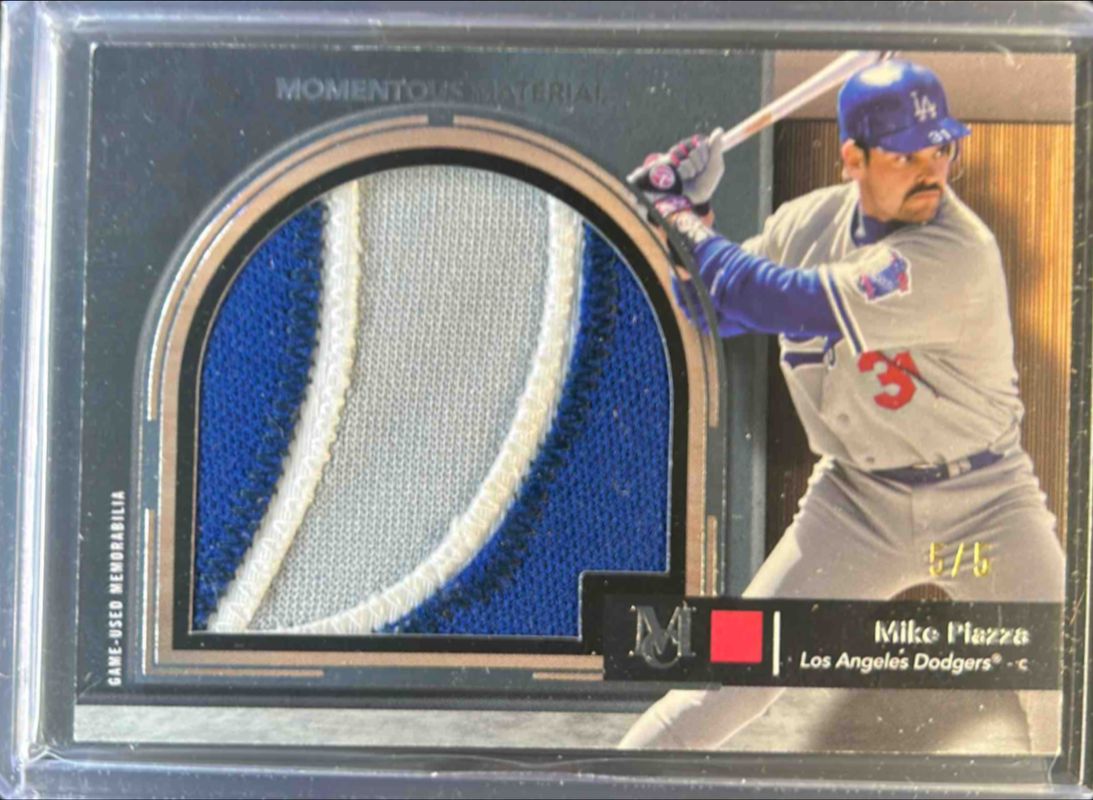 Mike Piazza 2024 Topps Museum Collection #MMJPR-MP Momentous Material Jumbo Patch Relics /5 RAW