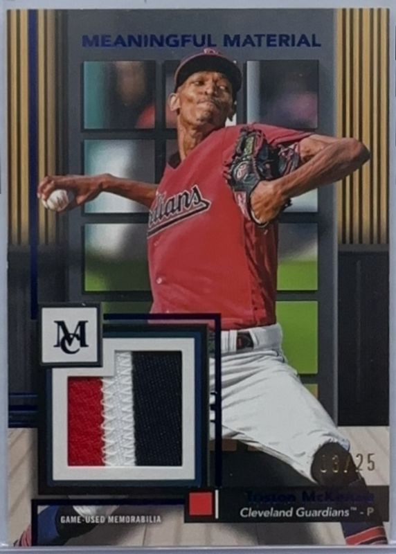 2024 Topps Museum Collection #MMR-TM Meaningful Materials Relics - Sapphire /25