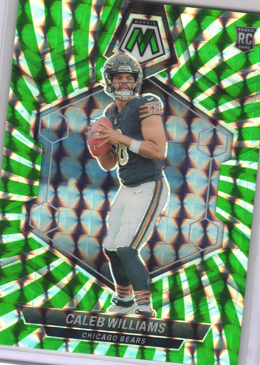 Caleb Williams 2024 Mosaic #301 Green Swirl /13 Price Guide