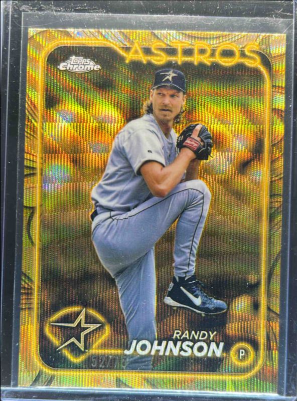 Randy Johnson 2024 Topps Gilded Collection #106 Gold Wave Refractor /75 RAW