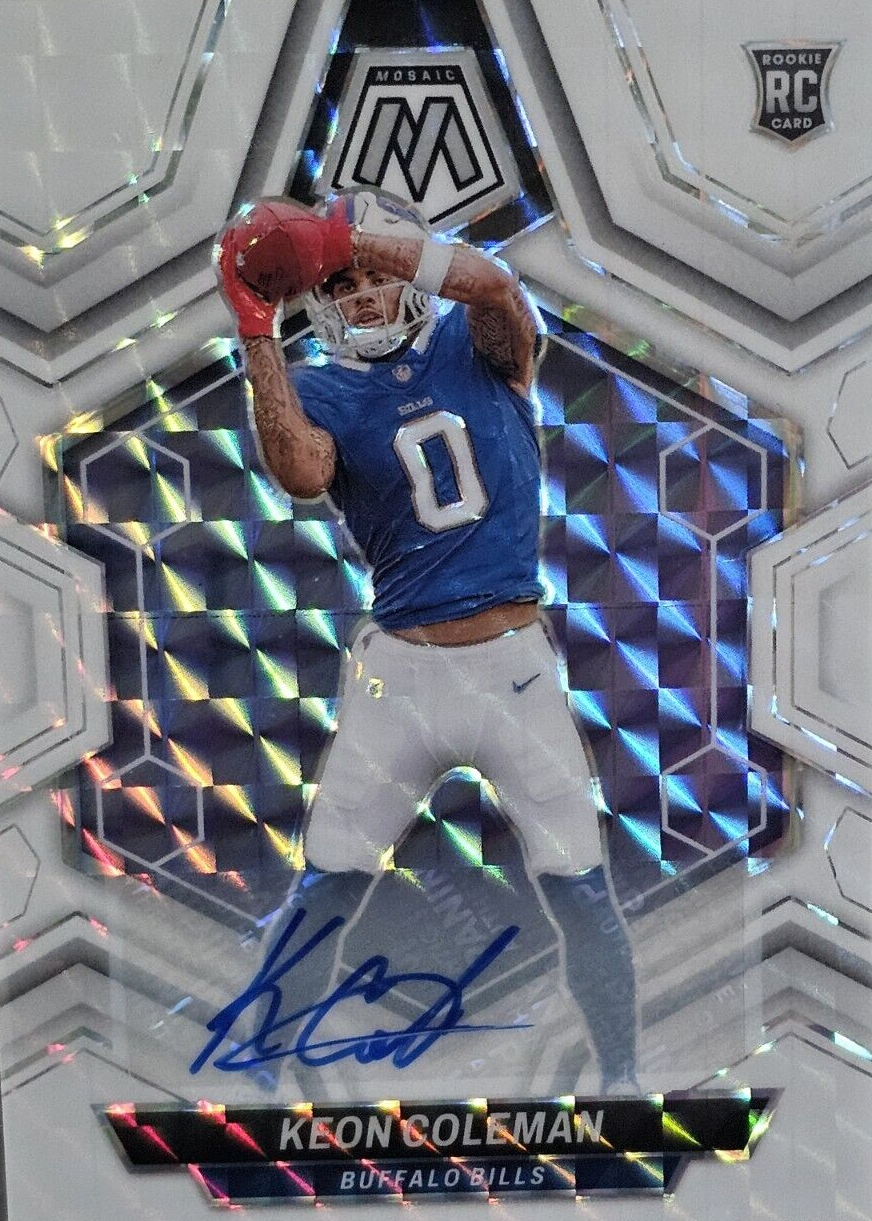 Keon Coleman 2024 Mosaic #333 Rookie Autographs - Mosaic Price