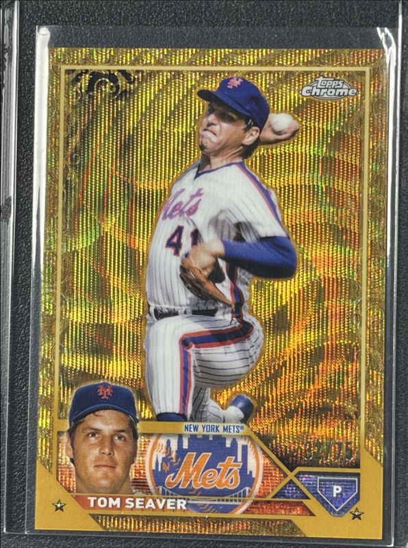 Tom Seaver 2024 Topps Gilded Collection #41 Gold Wave Refractor /75 ...