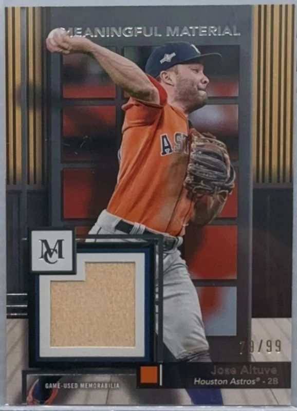 Jose Altuve 2024 Topps Museum Collection #MMR-JA Meaningful Materials Relics /99 RAW