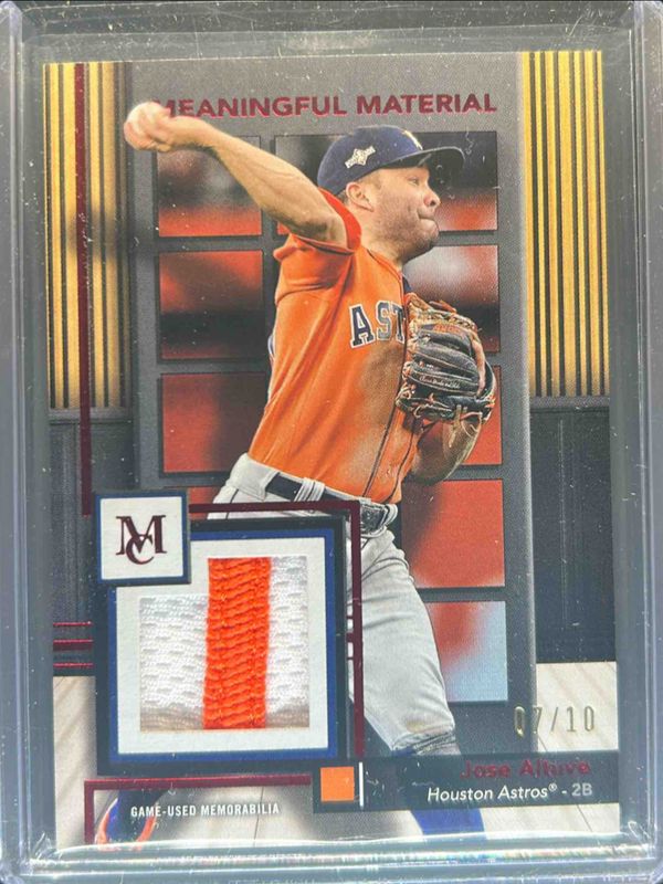 Jose Altuve 2024 Topps Museum Collection #MMR-JA Meaningful Materials Relics - Ruby /10 RAW