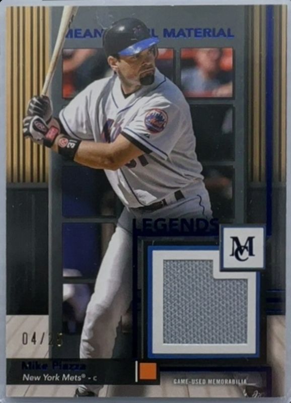 Mike Piazza 2024 Topps Museum Collection #MMRL-MP Meaningful Materials Relics Legends - Sapphire /25 RAW