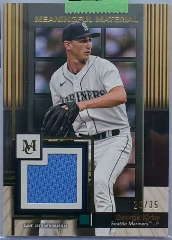 George Kirby 2024 Topps Museum Collection #MMR-GK Meaningful Materials Relics - Gold /35 RAW