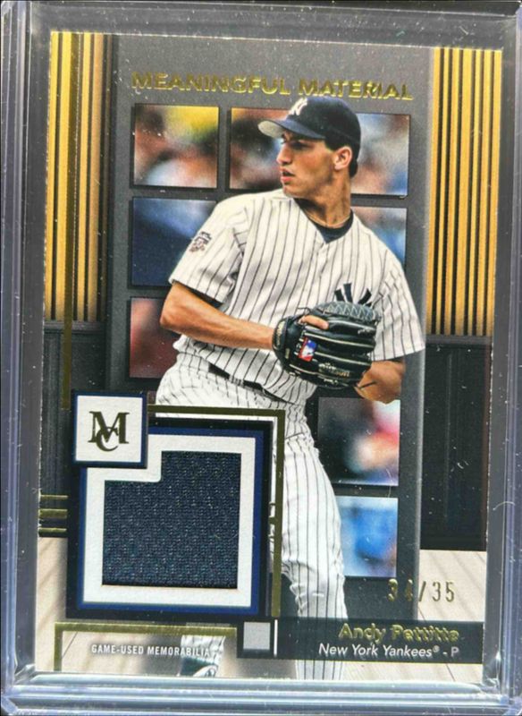 Andy Pettitte 2024 Topps Museum Collection #MMR-AP Meaningful Materials Relics - Gold /35 RAW