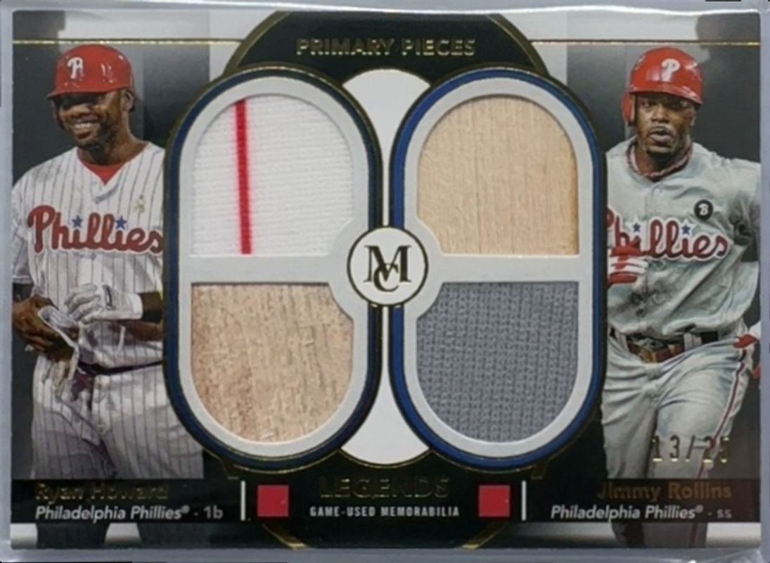 2024 Topps Museum Collection #DPQL-HOR Dual Player Primary Pieces Quad Relics Legends - Gold /25
