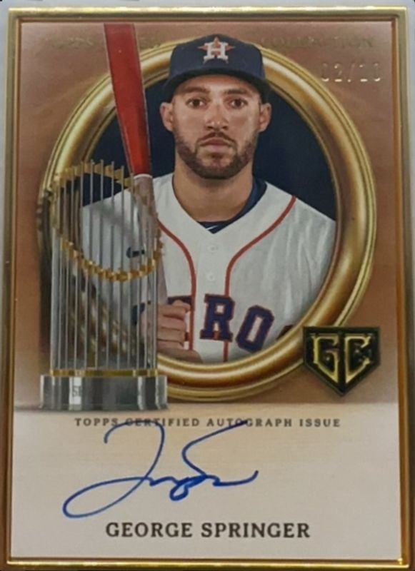 George Springer 2024 Topps Gilded Collection #GCH-GS Gilded Champions ...