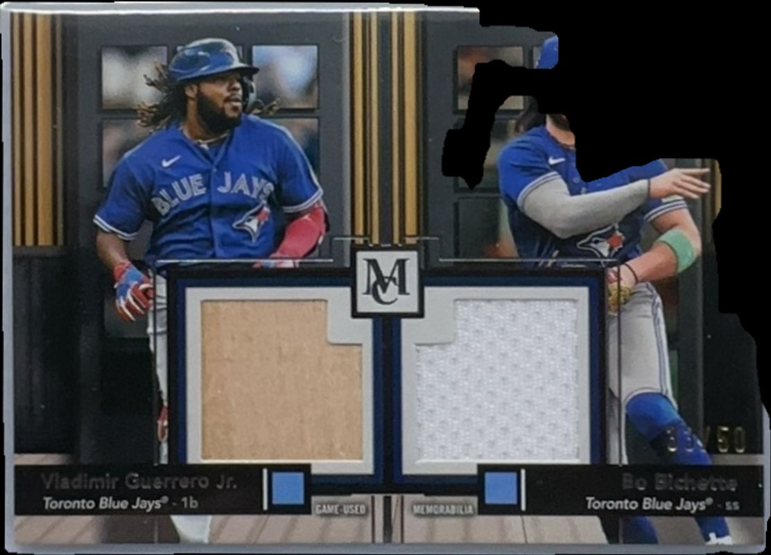 Bo Bichette / Vladimir Guerrero Jr. 2024 Topps Museum Collection #DMMR-GJB Dual Meaningful Materials Relics /50 RAW