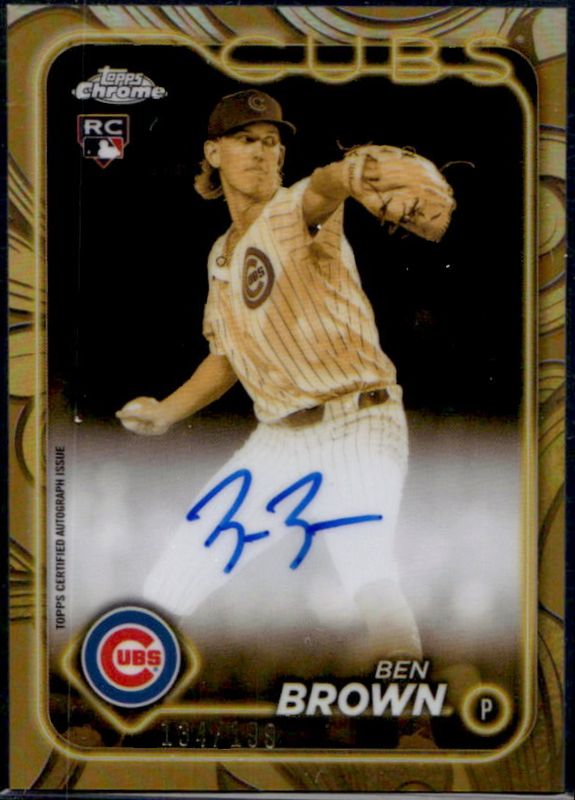 2024 Topps Gilded Collection #GOLD-BB Topps Chrome Cast In Gold Variation Autographs /159