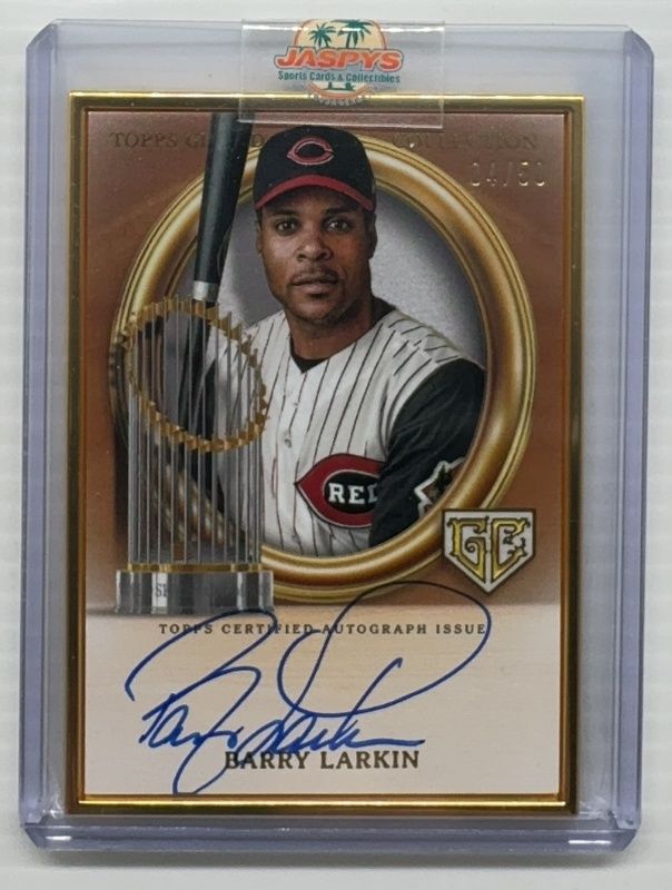 Barry Larkin 2024 Topps Gilded Collection #GCH-BL Gilded Champions Autographs /50 RAW