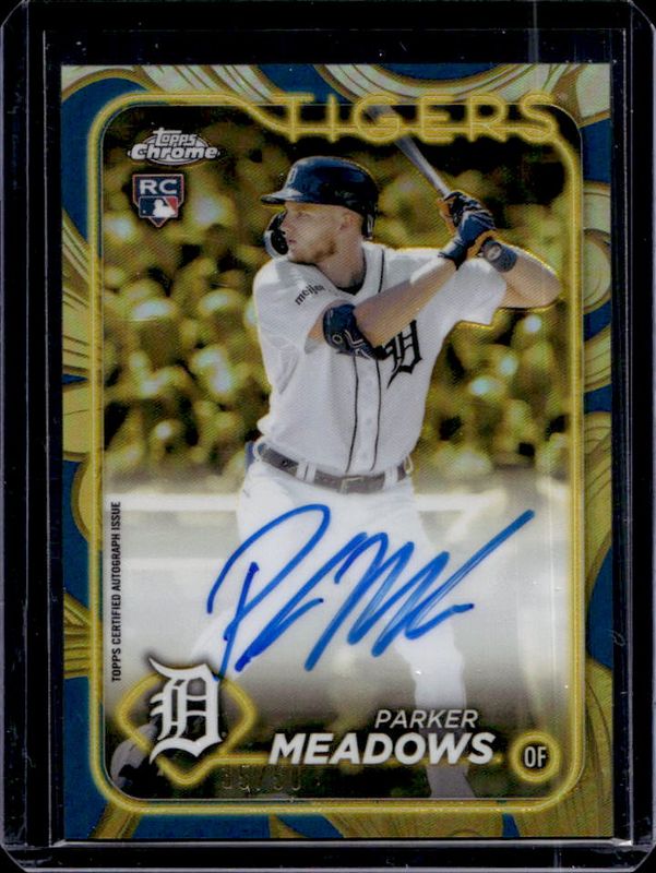 2024 Topps Gilded Collection #CGA-PM Topps Chrome Gold Autographs - Blue-Gold /50