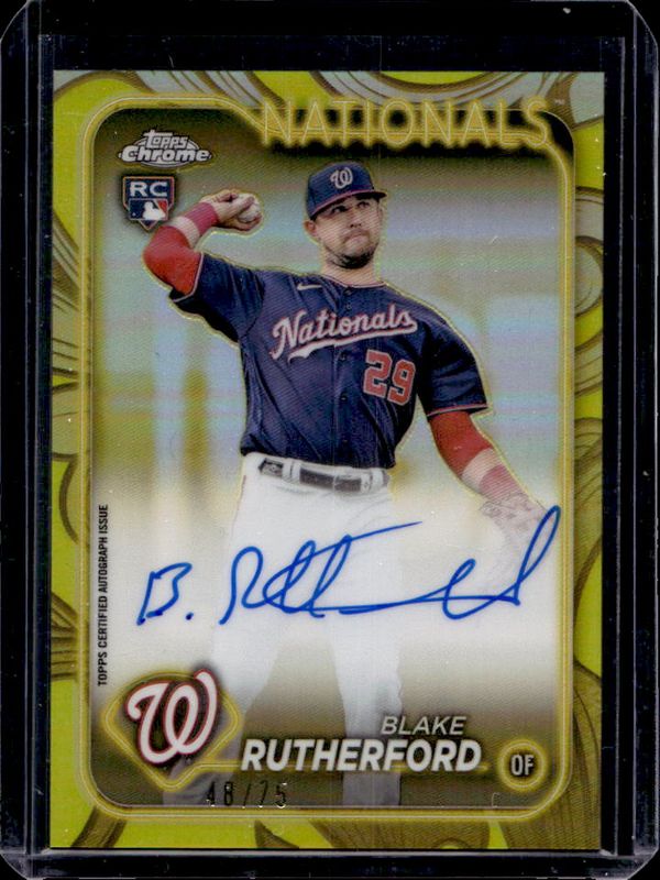 2024 Topps Gilded Collection #CGA-BR Topps Chrome Gold Autographs - Yellow-Gold /75