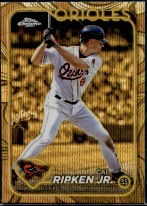 Cal Ripken, Jr. 2024 Topps Gilded Collection #125 Gold Wave Refractor ...