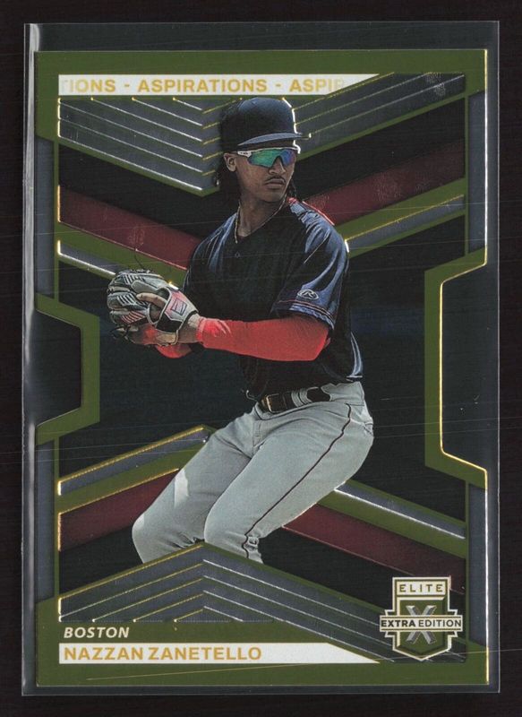 Nazzan Zanetello 2023 Elite Extra Edition #14 Aspirations Die-Cut /76 RAW