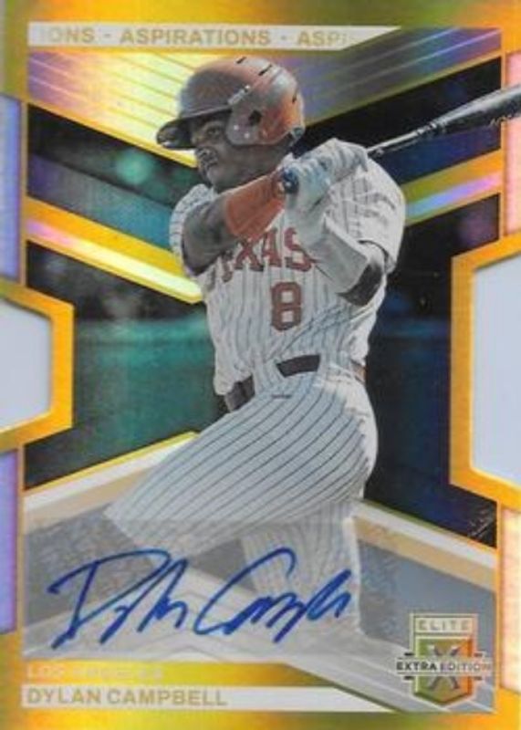 2023 Elite Extra Edition #147 Aspirations die-cut Gold Signatures /24