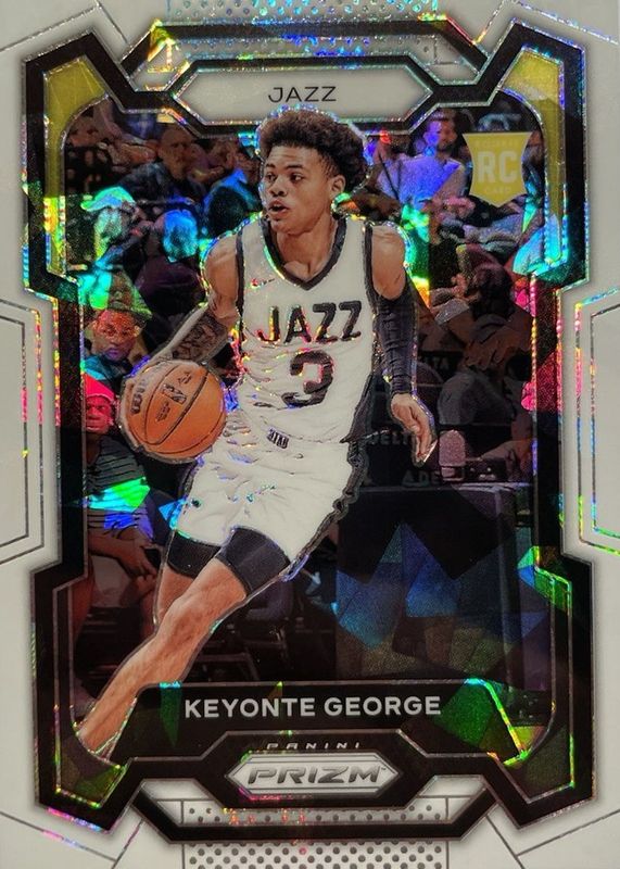 Keyonte George 2023 Prizm #127 White Ice /35 Rookie RAW